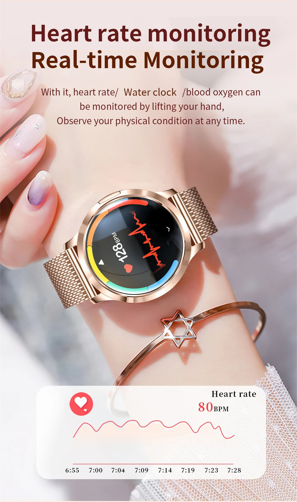 LIGE Women Smart Watch 2026 Ultra-thin AMOLED Screen Sport Fitness Bracelet Custom Watch Face Bluetooth Call Luxury Smartwatch NovaCart
