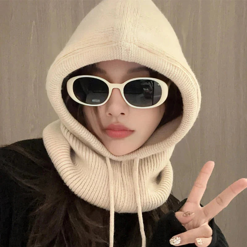 Knitted Hooded Cap Winter Balaclava FitiqueFit