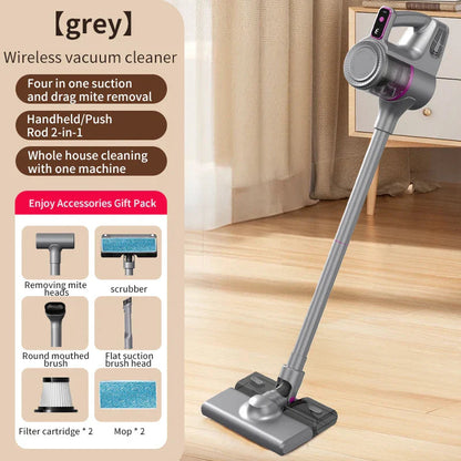 Cordless Vacuum Cleaner 15000Pa Strong Suction Stick Handheld 2 in 1 Lightweight for Carpet Hardwood Floor Pet Hair Car Cleaning Pi-Mart