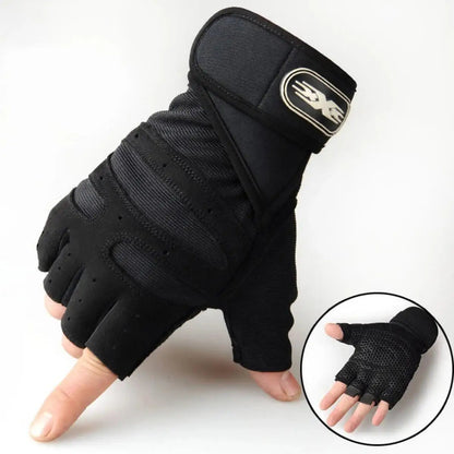 Gym Gloves for Men Women Fitness Weight Lifting Wristband Gloves Body Building Training Sports Exercise Cycling Glove Shockproof Pi-Mart