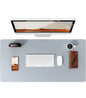 Large Mouse Pad,Office Desk Mat, Leather Desk Pad Protector, Non-Slip PU Leather Desk Blotter, Laptop Desk Pad Pi-Mart