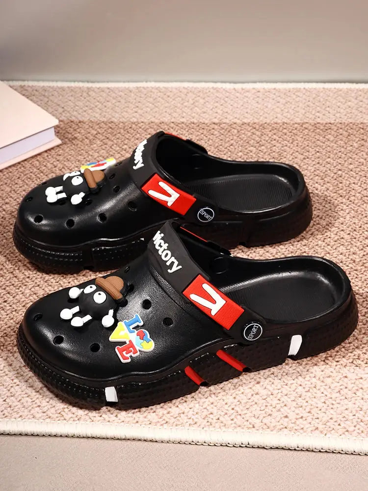 Hole Shoes Men's Summer Ligtweight EVA Trend Home Sandals Clogs Shoes Men Baotou Slippers Outdoor Comfortable Sandals Size 36-50 NovaCart