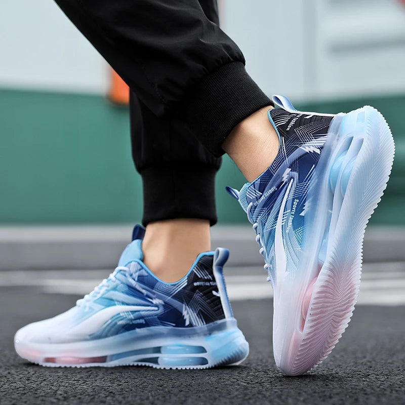 Men's Fashionable Basketball Shoes, with Air Cushioning, Comfortable and Non-Slip, Breathable and Shock-Absorbing, Suitable for Men's Outdoor Activities NovaCart