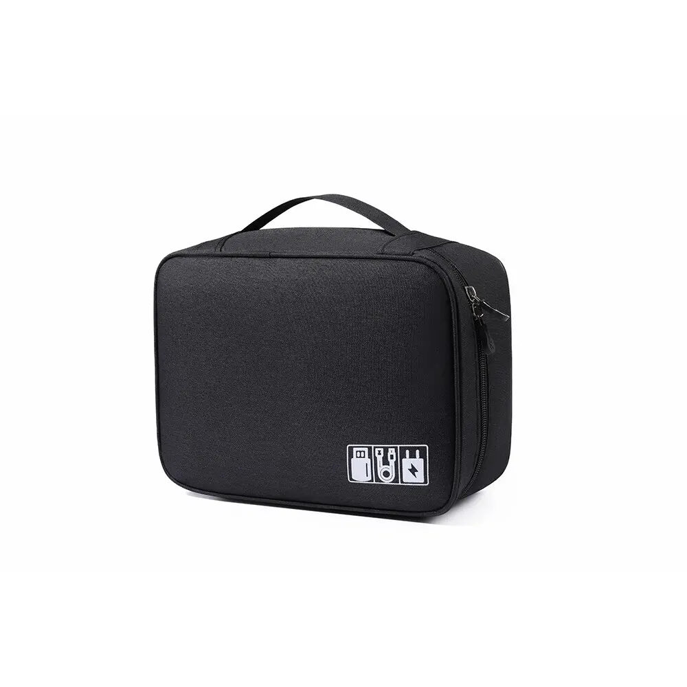 Cable Storage Bag Waterproof Digital Electronic Accessories Organizer Portable Travel Cable Organizer Case For USB Cable Charger Pi-Mart
