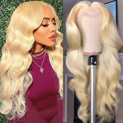 Honey Blonde Lace Front Wig Human Hair Wigs For Women Brazilian Hair Pre Plucked 30 32 Inch 13x4 Body Wave 613 Lace Frontal Wig HOL stores