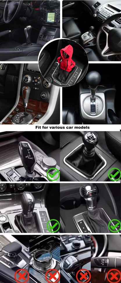 Gear Shift Cover Hoodie Gear Lever Sweatshirt Handle Car Decoration Fits Manual Automatic Car Shift Collars Interior Accessories NovaCart