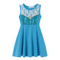 Children's Casual Dress for Girls Mermaid Rapunzel Dress One-Shoulder Sling Short Sleeve Princess Costume Summer Casual Vest NovaCart