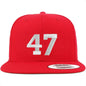Number 47 Embroidered Snapback Cap FitiqueFit