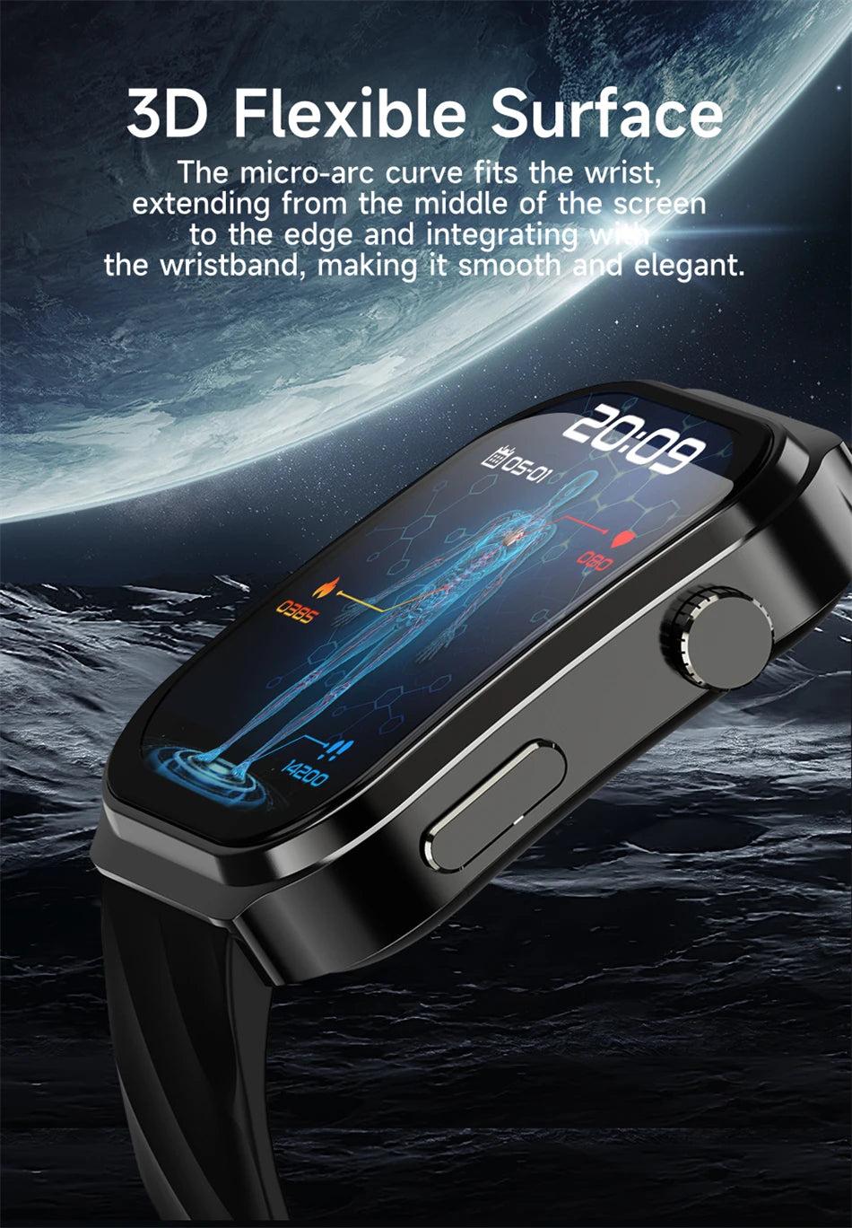 LIGE New Blood Lipid Uric Acid Analysis Health Smart Watch For Men Women Blood Pressure Blood Oxygen Clock Call Smart Watch 2026 NovaCart