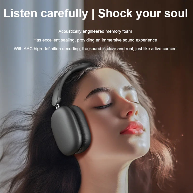 Newest ANC Max Bluetooth Headphone Active Noise Cancelling Wireless Earphone Over Ear Games Headphones ENC HD Mic Stereo Headset NovaCart