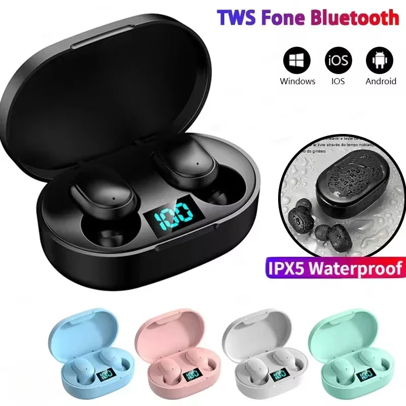 E6S Wireless Bluetooth Earphones TWS Bluetooth Headset Wireless Earbuds Noise Cancelling Earphones with Microphone Headphones NovaCart