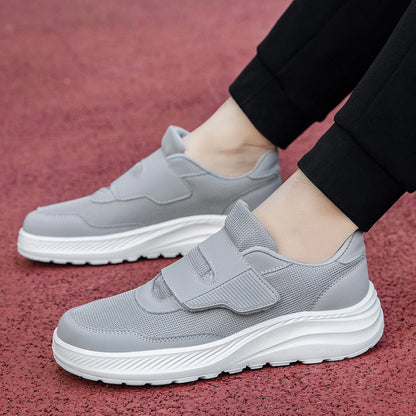 Diabetic Shoes for Men Comfort Walking Shoes for Elderly Swollen Feet Orthopedic Adjustable Double Strap Hook and Loop Sneakers NovaCart