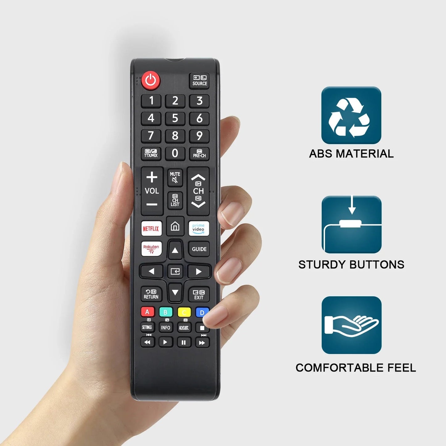 Universal Remote for All Samsung TV Remote BN59-01315J Replacement for All Samsung LCD LED HDTV 3D Smart TVs with Hulu Netflix P Pi-Mart
