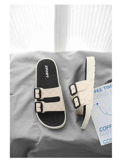 Summer beach slippers men's fashion comfortable breathable sandals ultra-light indoor and outdoor men's slippers plus size 46 47 NovaCart