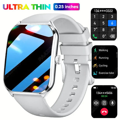 2026 New Smartwatch 1.96 inch Ultra-thin Bluetooth Call Health Monitor IP68 Waterproof 100 Sport Smart Bracelet For  Android iOS NovaCart