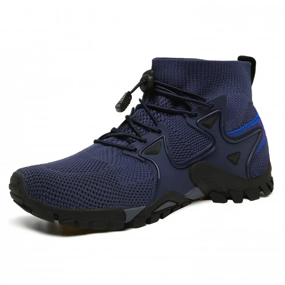Shoes for Men Walking  2023 Summer New High Top Boots Breathable Mesh Mountaineering Outdoor Comfortable Leisure Travel Sneakers NovaCart
