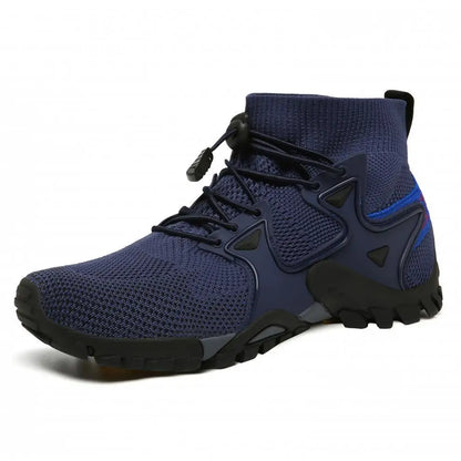 Shoes for Men Walking  2023 Summer New High Top Boots Breathable Mesh Mountaineering Outdoor Comfortable Leisure Travel Sneakers NovaCart