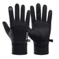 Black Winter Warm Full Fingers Waterproof Cycling Outdoor Sports Running Motorcycle Ski Touch Screen Fleece Gloves Snow Gloves Pi-Mart