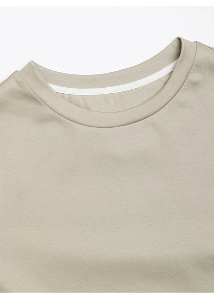 K2123L Summer Short Sleeved Clothes Premium Luxury Women's Clothing Combed Cotton Tshirts pima cotton Tee Shirt NovaCart