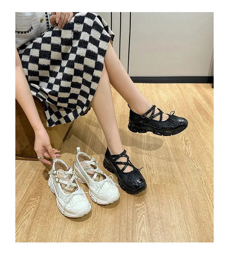 Design Summer New Round Toe Women Flats Fashion Loafers Shallow Mary Jane Shoes Soft Casual Ballet Shoes Slingback Shoes NovaCart
