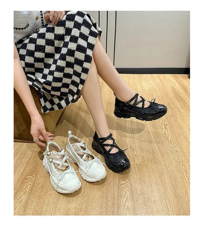 Design Summer New Round Toe Women Flats Fashion Loafers Shallow Mary Jane Shoes Soft Casual Ballet Shoes Slingback Shoes NovaCart
