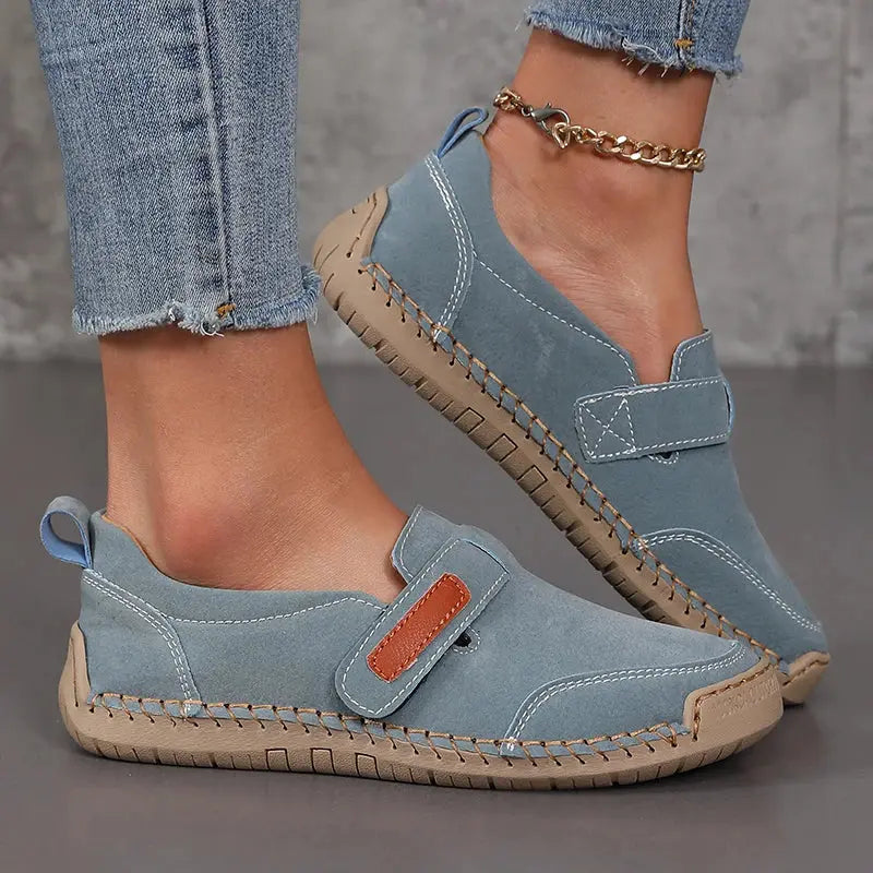Handmade Leather Women Shoes Casual Comfortable Slip on Loafers Women Leather Shoes Moccasins Walking Shoes Summer Direct Sales NovaCart