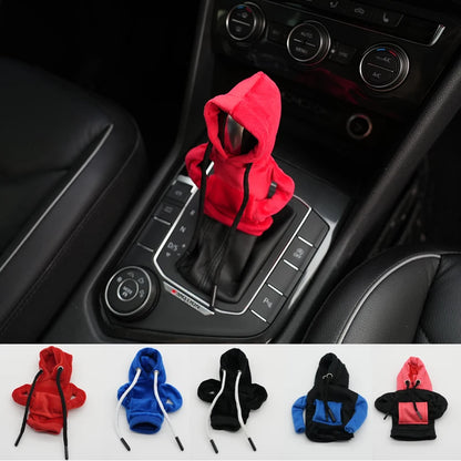 Gear Shift Cover Hoodie Gear Lever Sweatshirt Handle Car Decoration Fits Manual Automatic Car Shift Collars Interior Accessories NovaCart