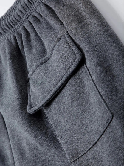 Men's Joggers Pants Loose Drawstring Long Pants Men Multi-pocket Sweatpants Casual Cargo Trousers For Men Fitness NovaCart