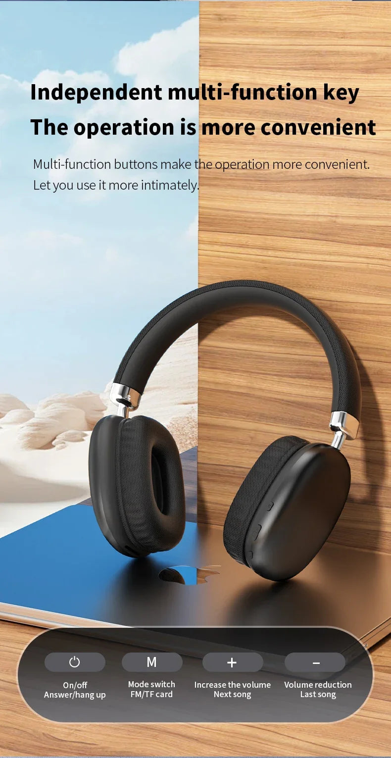2025 NEW Air Max Bluetooth Headphones Earphone Wireless Headsets Stereo Surround Gaming Earbuds For Iphone Xiaomi Samsung Phone NovaCart