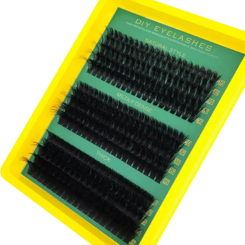 60D80D100D Thick False Eyelashes with Mixed Length, D Curl Cat-Eye Style for a Fluffy And Dramatic Look Suitable for Beginners NovaCart