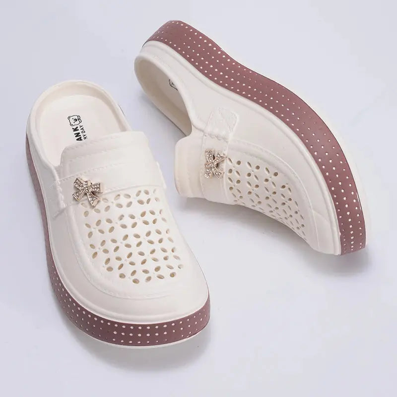 Eyriphy Size: 36-37 to 40-41 Women's Cave Shoes New Flat Slippers Beach Slippers Thick Soles Clogs Casual Slippers for Women Men NovaCart