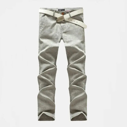 high quality linen pants man summer Cotton Linen Casual Pants For Men Business Man Cargo Pants Mens Trousers MAN JEAN Big size NovaCart