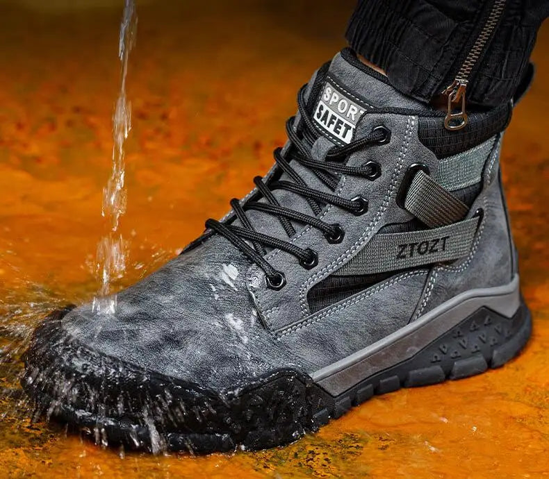 Safety protective shoes  thick-soled fashion breathable non-slip non-tired feet work shoes anti-smash anti-stabbing safety shoes NovaCart