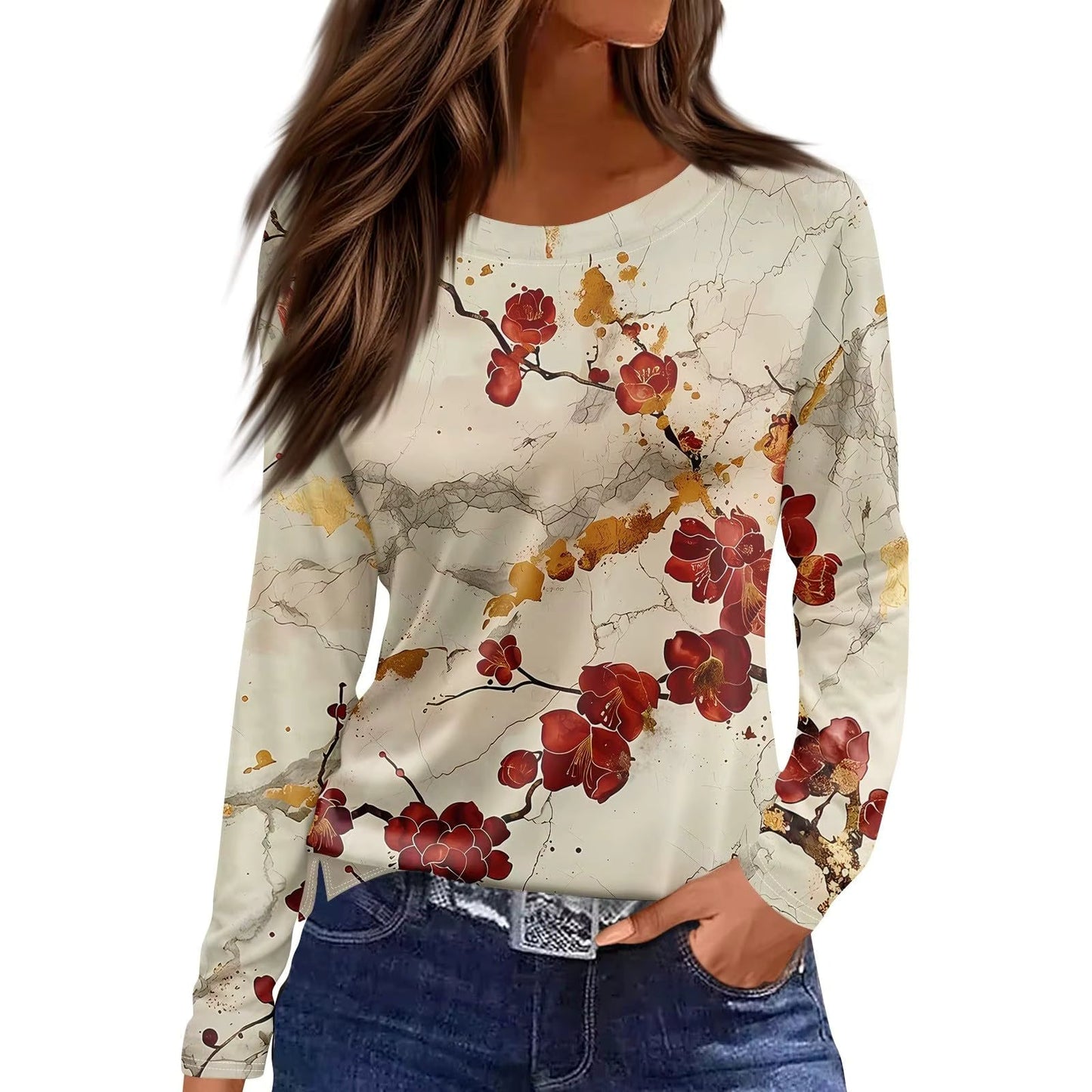 Vintage Floral Mesh Blouse – 9 Styles, S–XXXL FitiqueFit