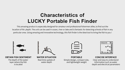 FFC1108-1 Alarm 100M Portable Sonar Fish Finders 45 degrees Sonar Coverage Echo Sounder Alarm Transducer Lake Sea Fishing NovaCart