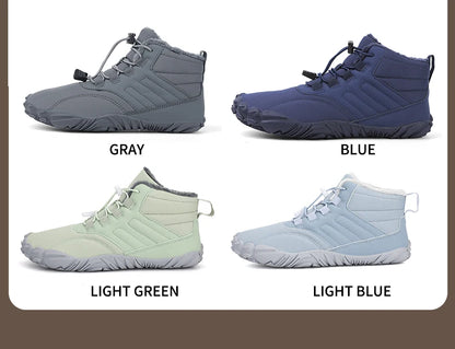 Snow Boots Men Winter Shoes Barefoot Ankle Boots 36-46 Couple Snow Shoes Outdoor Hiking Shoes Fur Warm Plush Boots NovaCart