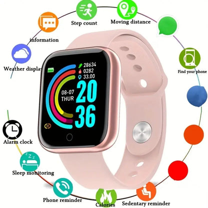 Smartwatch Men Women Wristwatches Smart Watch Message Fitness Monitor Bracelet Birthday Gift Electronic Clock For Android IOS NovaCart
