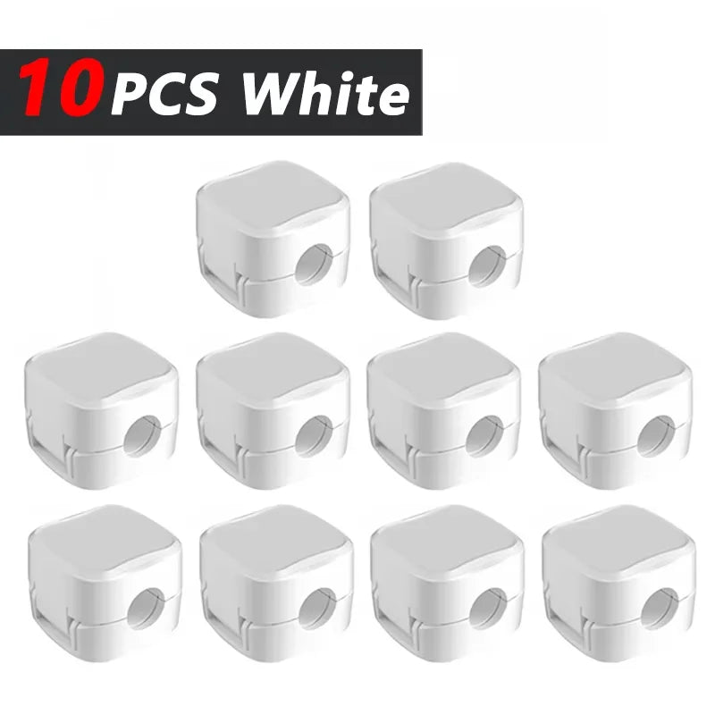 Magnetic Cable Clip Cable Holder,Adhesive Wire Keeper Cord Cable Organizer ,Usb Charging Line Winder For Office Desktop Home Pi-Mart