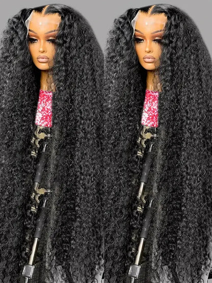 40 50 Inch HD 13x6 Deep Wave Lace Frontal Wigs Brazilian 13x4 Water Wave Curly Lace Front Human Hair Wigs For Women 300 Density NovaCart