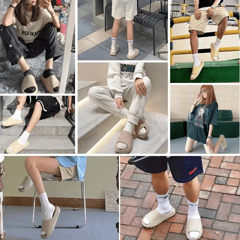 Coconut Slippers with Stool-Sensing Effect, New Summer Men's Outdoor EVA Flip-Flops, One-Strap Sandals NovaCart