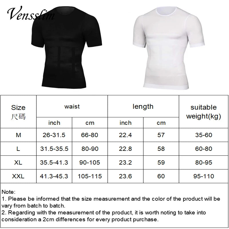 Compression Slimming T-shirt Men Body Shaper Waist Trainer Fitness Vest Fat Burn Chest Slim Shirt weight loss shapewear NovaCart