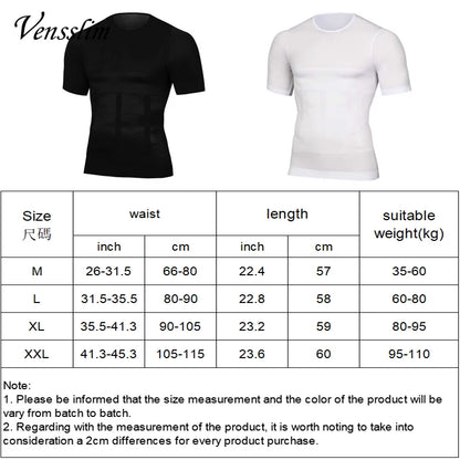 Compression Slimming T-shirt Men Body Shaper Waist Trainer Fitness Vest Fat Burn Chest Slim Shirt weight loss shapewear NovaCart
