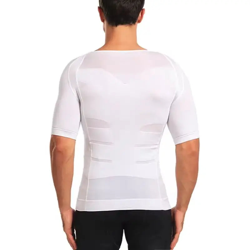 Mens Slimming Body Shaper Compression Shirt Tummy Control Slimmer Shapewear Gynecomastia Undershirt Posture Corrector Tops NovaCart