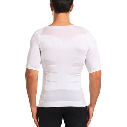 Mens Slimming Body Shaper Compression Shirt Tummy Control Slimmer Shapewear Gynecomastia Undershirt Posture Corrector Tops NovaCart
