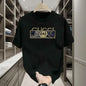 Summer 2025 New Brand Luxury Letter Pattern Printed Men's 100% Pure Cotton Short Sleeve Round Neck T-shirt NovaCart