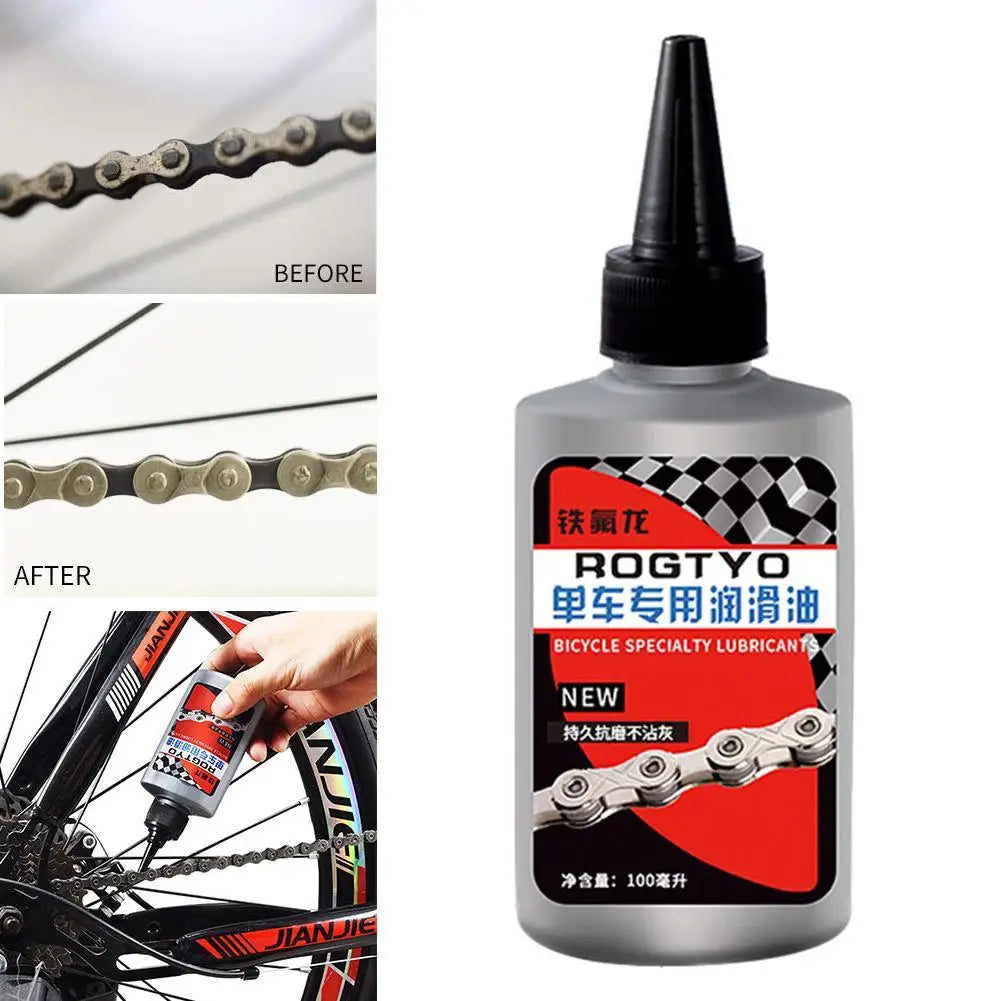 100ml Bicycle Chain Lubricant Special Dry Weather MTB Race Bike Oil for Fork Flywheel Cycling Daily Maintenance Accessories Pi-Mart