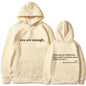 Autumn Winter Men Hooded Dear Person Behind Me You Are Enough Print Fashion Sweatshirt Hip Hop Casual Unisex Clothing NovaCart
