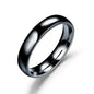 Simple 4mm 6mm Titanium Ring Women Men Prevent Allergy High Polished Wedding Rings Stainless Steel Couple Finger Jewelry Gifts NovaCart