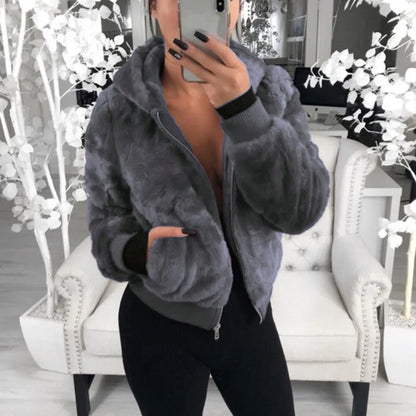 Hoodies Women Clothing Streetwear 2025 Autumn Winter Spring New Fashion Versatile Casual Solid Long Sleeves Coat for Female NovaCart
