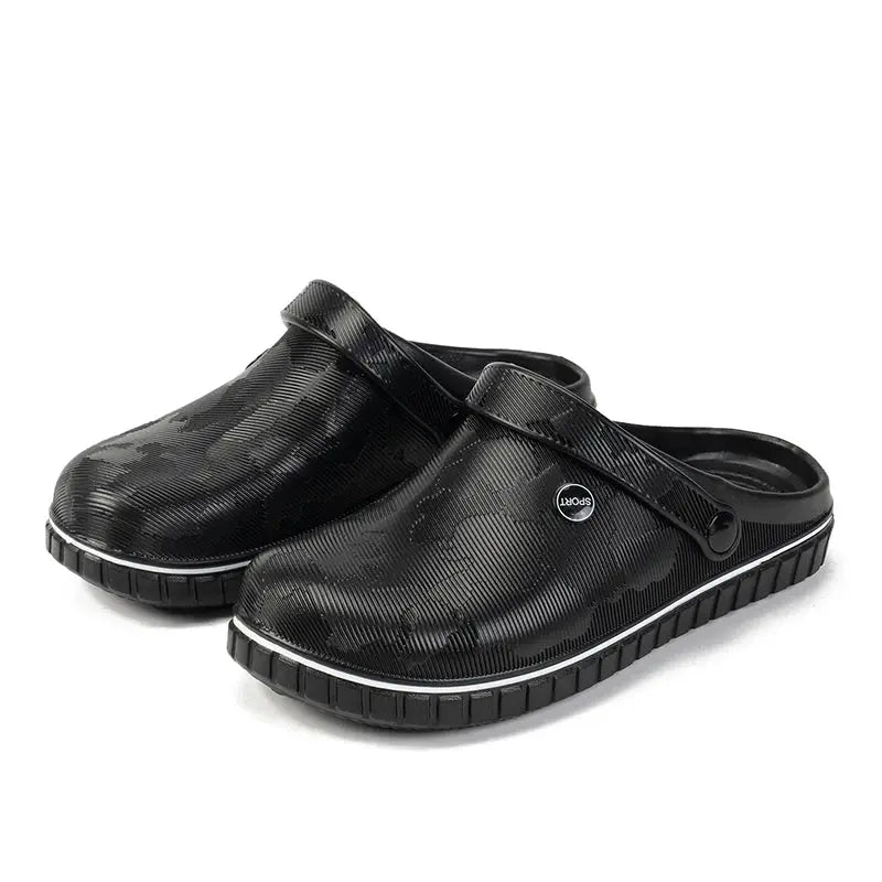 Lightweight Chef Shoes Closed Toe Rubber Sandals Men Clogs Garden Shoes Barefoot Zuecos Hombre Cholas Man Summer Beach Shoes NovaCart